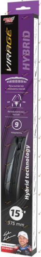 Дворник Virage Hybrid 375 мм с адаптерами (92-H15)