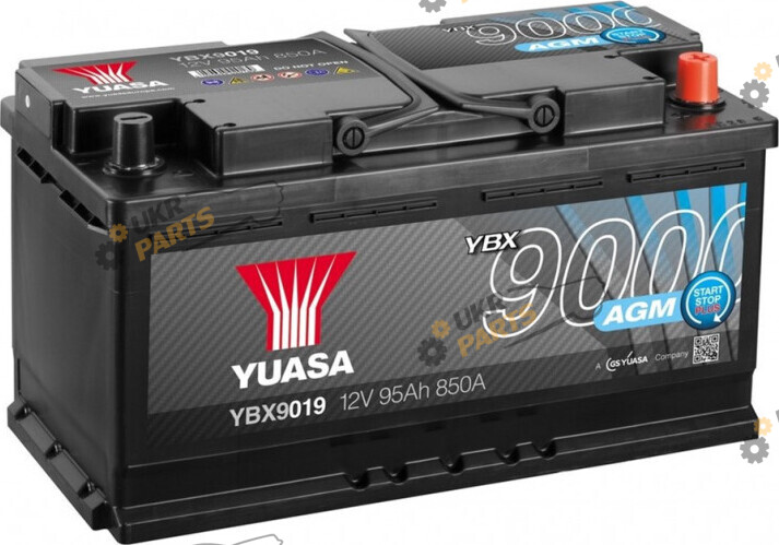 Автомобильный аккумулятор Yuasa AGM Start Stop Plus Battery 95 Ач (YBX9019)