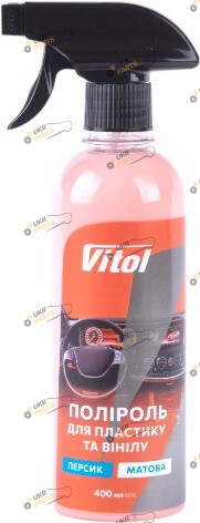 Полироль для пластика Vitol матова Персик 0.4 л (VTP-4016)