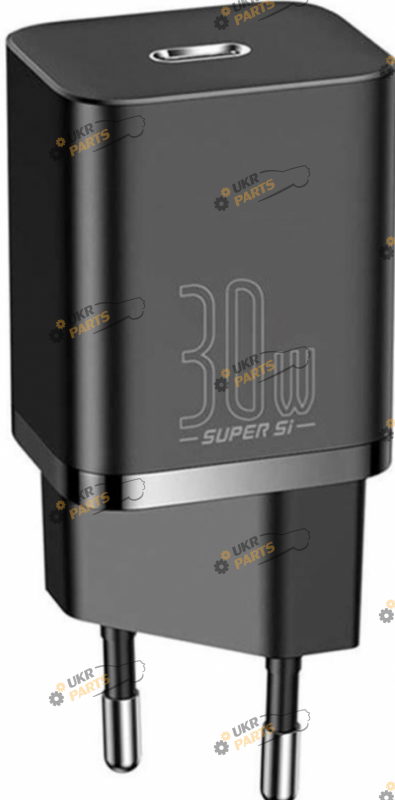 Зарядное устройство Baseus Super Si quick charger IC 30W EU Black Type-C 3 А (CCSUP-J01)