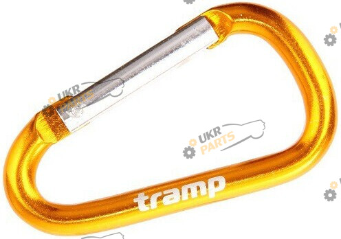 Карабин Tramp алюминиевый 6 см вспомагательный Tramp (TRA-006-yellow)
