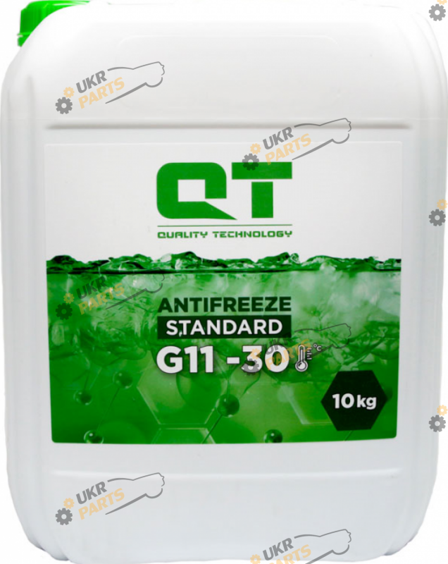 Антифриз QTech STANDARD -30 G11 G11 зелёный 10 л (QT5323010)