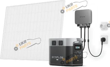 Комплект энергонезависимости EcoFlow PowerStream - мікроінвертор 800W + зарядна станція Delta Max 2000 (DELTA2000-EU/EFPowerStreamMI-EU-800W/EFL-BKWDELTAEBCable-0.4m)