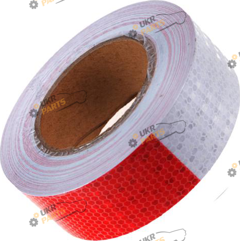 Светоотражающая лента 3М RED\WHITE 50 м / 50 мм (10315)