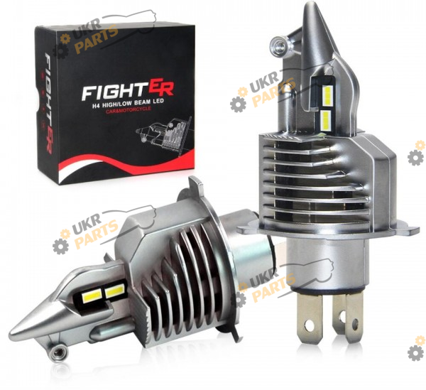 LED лампа HeadLight FIGHTER 60W/set 9-30v 6000K H4 60 Вт (00-00020119)