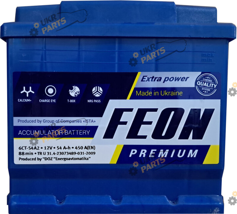 Автомобильный аккумулятор FEON 54 Ач (FP54L1L)