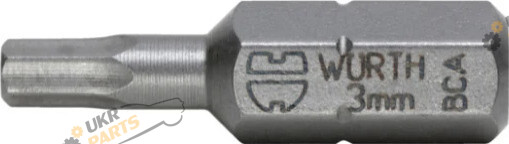 Бита Wurth із внутрішньою шестигранною головкою C 6.3 SW3 1/4