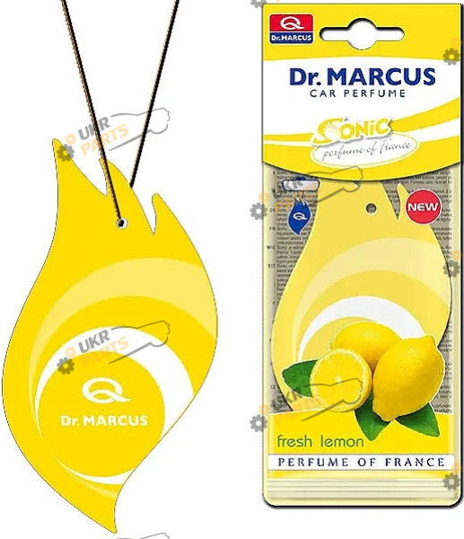Ароматизатор DrMarkus Sonic | Лимон (Ароматизатор сухий Dr.Marcus SONIC Fresh Lemon display листочок)