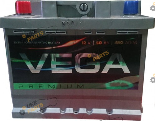 Автомобильный аккумулятор Vega Premium 480A L+ 50 Ач (6СТ-50АЗ)