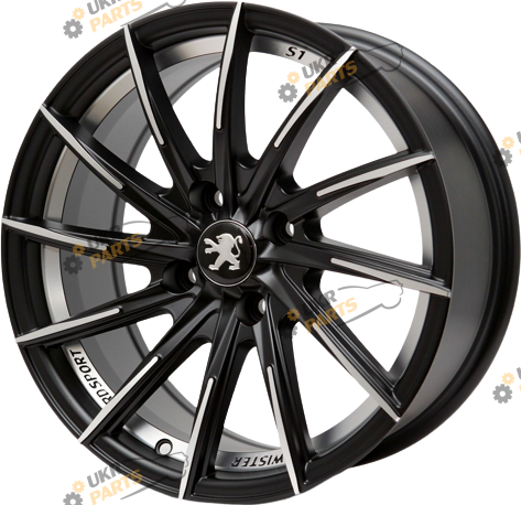 Литой диск Replica Peugeot RD-S1 Matt Black Polished Undercut R16