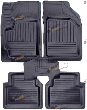 Коврики в салон Интерпласт Daewoo LANOS/AVEO з перемичкою (5 шт.) (22499)