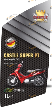 Моторное масло Castle SUPER 2T MOTORCYCLE 2T 1 л (SUPER 2T)