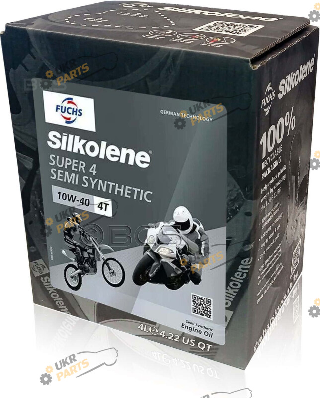 Моторное масло Fuchs Silkolene Super 4 10W-40 4 л (601383625)