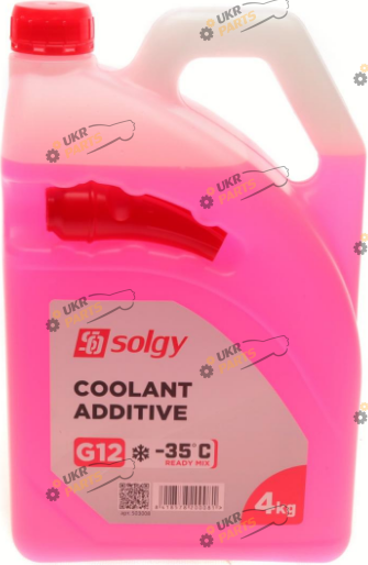 Антифриз Solgy G12 красный 4 л (503008)