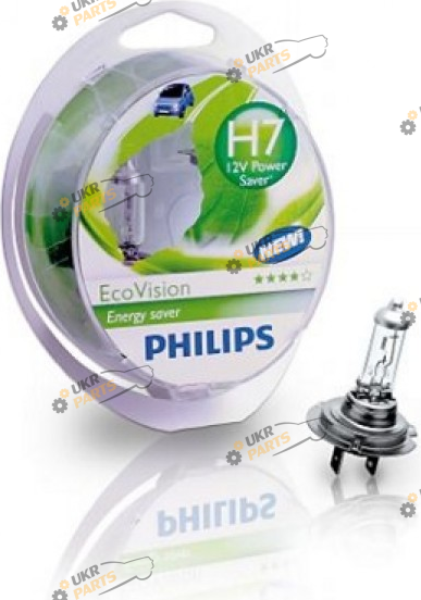 Галогеновая лампа Philips H7 55W 12V PX26d EcoVision H7 2 шт (12972ECOS2)