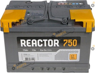Автомобильный аккумулятор Reactor 6СТ-75 Euro 750 А 75 Ач (575 52 04)