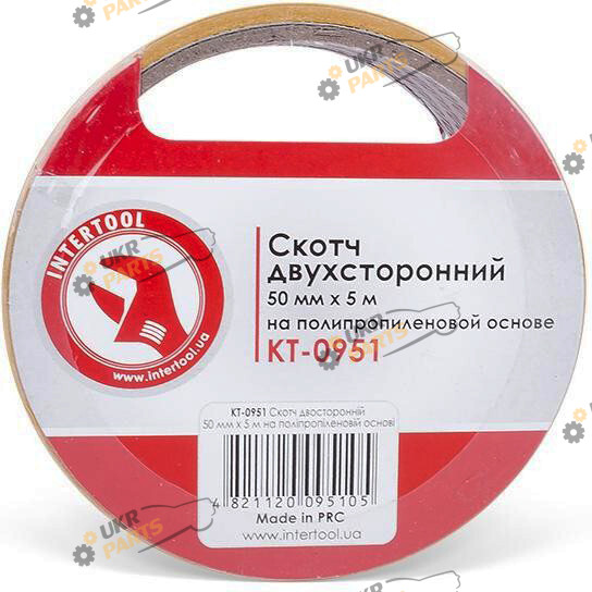 Двухсторонний Скотч Intertool 5 м / 50 мм (KT-0951)