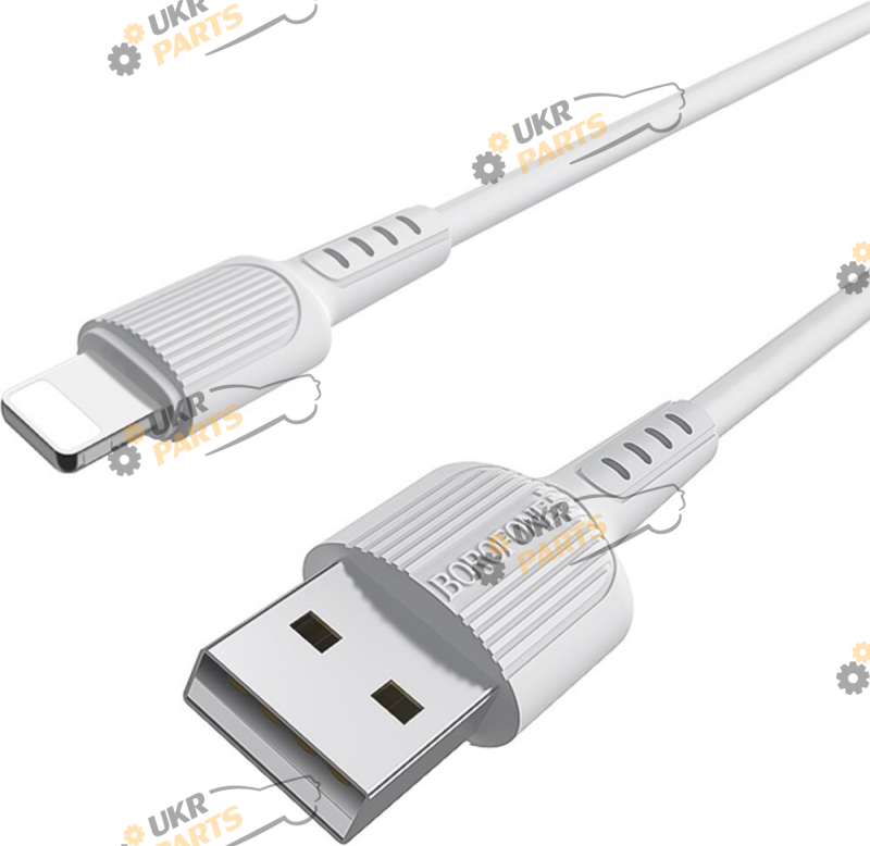 Кабель Borofone BX16 TPE connectors White USB/Lightning 2 А (BX16LW)