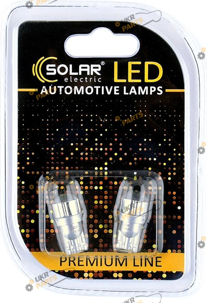 LED лампа SOLAR T10 12V 2Cree XBD white W2.1X9.5d (SL1343)