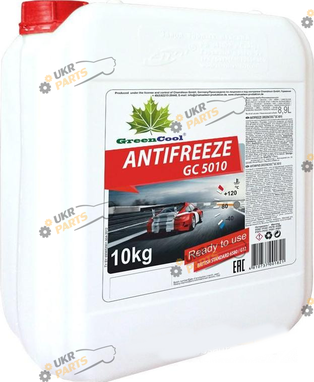 Антифриз GreenCool G12 красный 10 л (48021131528)