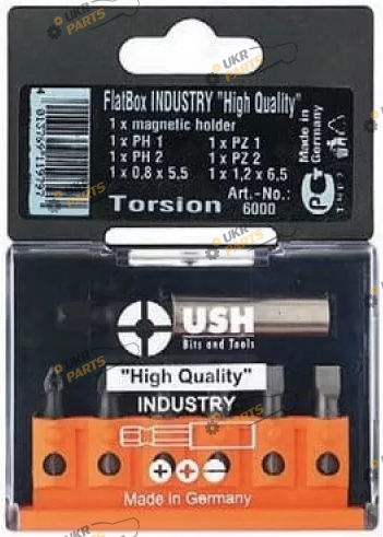 Набор бит USH с магнитн держателем, PH1-2/PZ1-2/SL0,8-1,2, 7 шт магнитный (U0006000)