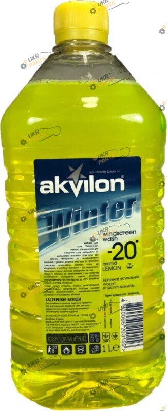 Жидкость омывателя готовая зимняя Akvilon Lemon -20 °C 1 л (AKVILONLEMON20C1L)