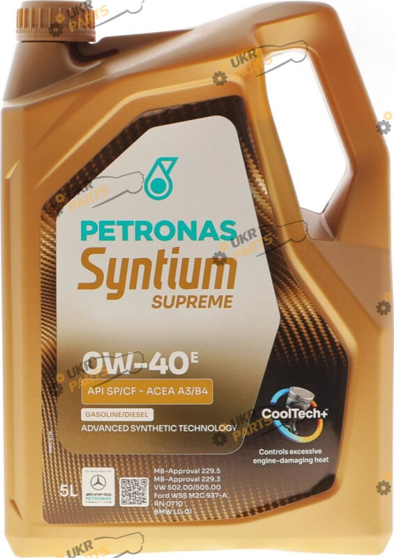 Моторное масло Petronas SYNTIUM SUPREME E 0W-40 5 л (71227M12EU)