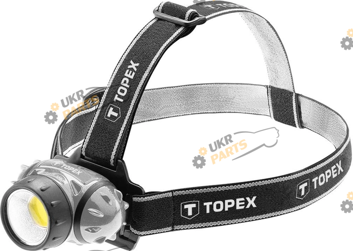 Налобный фонарь Topex 3 Вт LED COB резинка на голову (94W391)