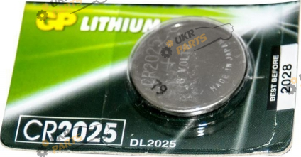 Дисковая батарейка GP Lithium Button Cell 3.0V CR2025 1 шт. (CR2025)