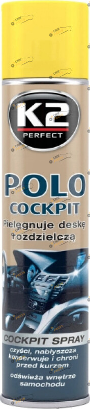 Полироль для торпеды K2 Polo Cockpit (Лимон) 0.6 л (K406 lemon)