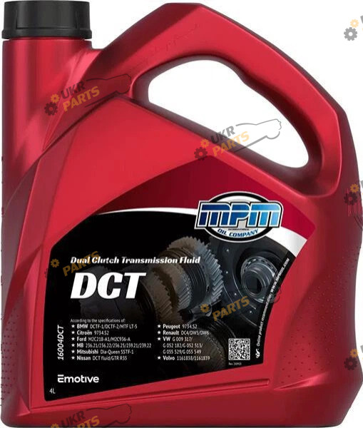 Масло трансмиссионное MPM Oil Dual Clutch Transmission 10W (16004DCT)