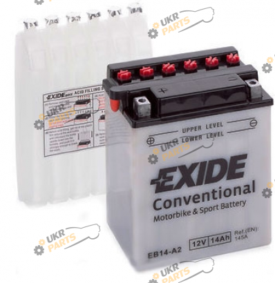 Мотоциклетный аккумулятор Exide 14 Ач (EB14-A2)