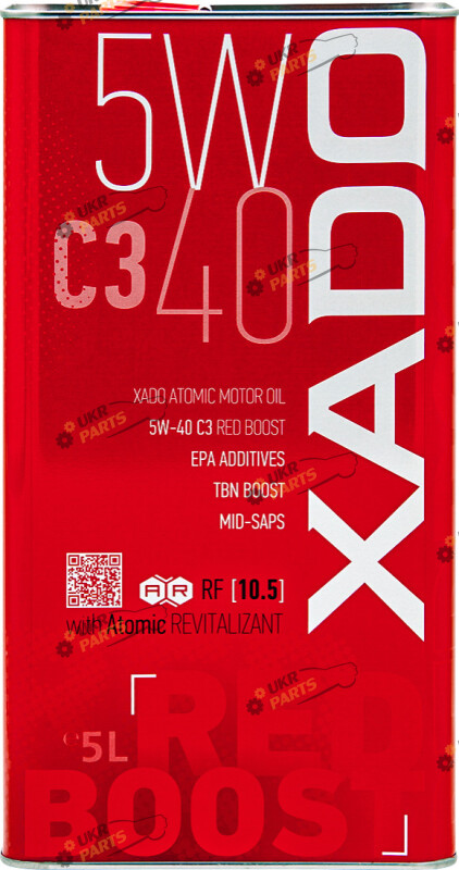 Моторное масло Xado C3 Red Boost 5W-40 5 л (XA 26322)