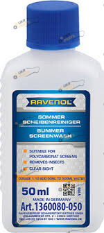 Жидкость омывателя концентрат летняя Ravenol Summer Windscreen Cleaner 50мл Цитрус (1360080-050)