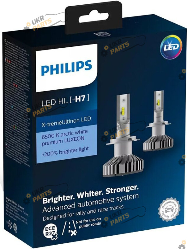 LED лампа Philips X-treme Ultinon H7 25 Вт (12985BWX2)