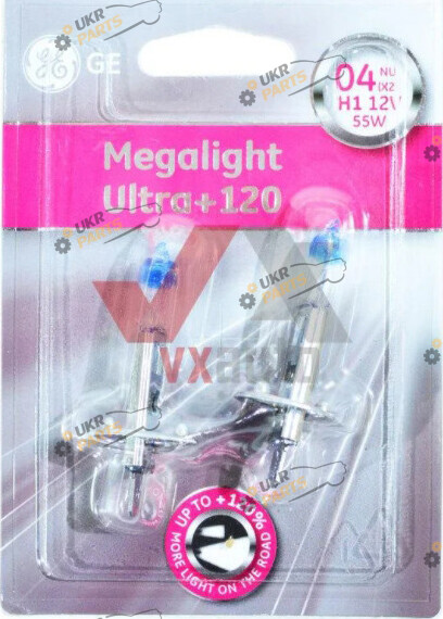 Галогеновая лампа General Electric Megalight Ultra 120 H1 2 шт (50310NU.2B)