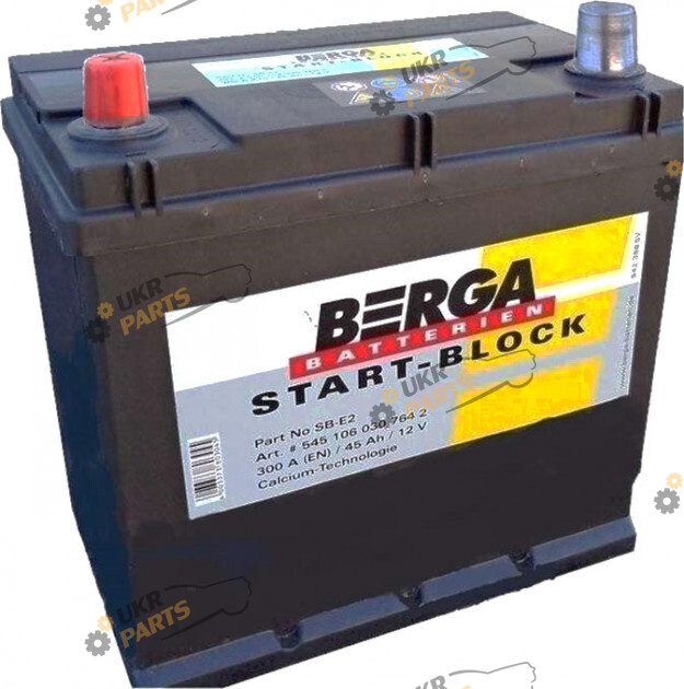 Автомобильный аккумулятор BERGA Start Block ASIA 45 Ач (545107030)