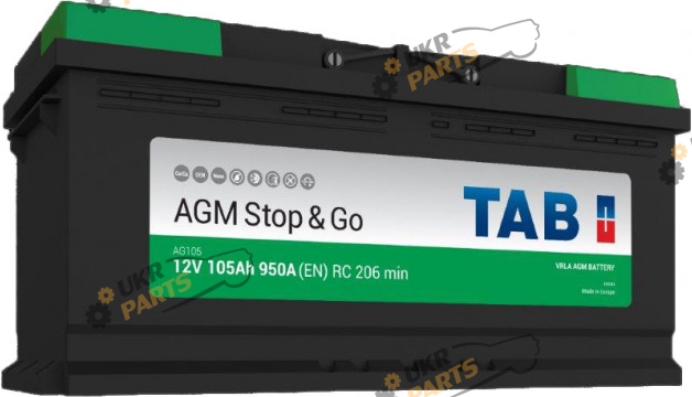Грузовой аккумулятор TAB AGM (0) Euro 105 Ач (213 105)