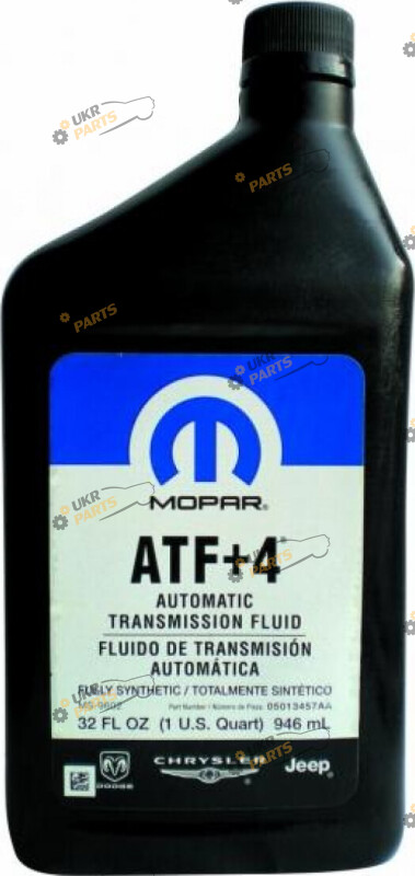 Масло трансмиссионное Chrysler ATF plus 4 0.946 л (05013 457AA)