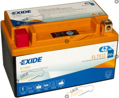 Мотоциклетный аккумулятор Exide 3.5 Ач (ELTX12)