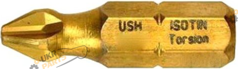 Набор бит USH Isotin PH1 x 25 мм, с титановым покрытием 10 шт (UUSG0022341)