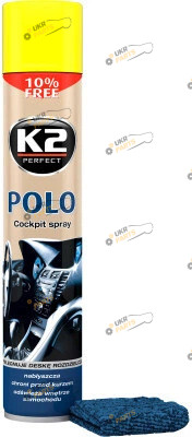 Полироль для торпеды K2 Polo Cockpit (Лимон) 0.75 л (K407 lemon)