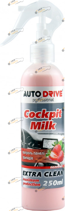 Полироль для торпеды Auto Drive Cockpit Milk Полуниця 0.25 л (AD0021)
