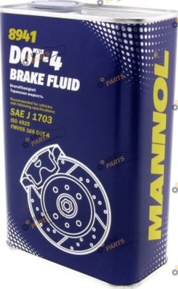 Тормозная жидкость Mannol DOT 4 BRAKE FLUID 1 л (4036021889412)