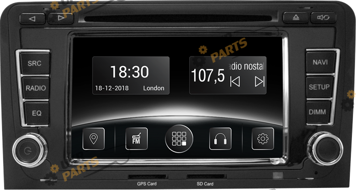 Штатная автомагнитола Gazer CM6007-8P Audi (26978)