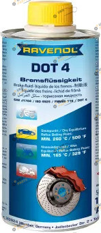 Тормозная жидкость Ravenol DOT 4 BRAKE FLUID 0.5 л (1350601-500)