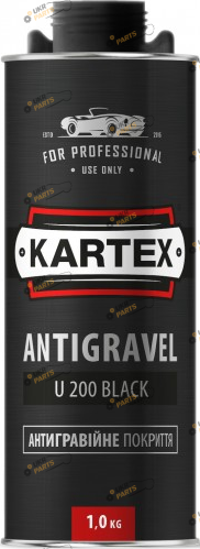 Антигравий для кузова Kartex U200 черный 1 л (50101)