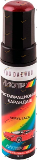 Карандаш для удаления царапин красный металлик 12 г Daewoo (70U)