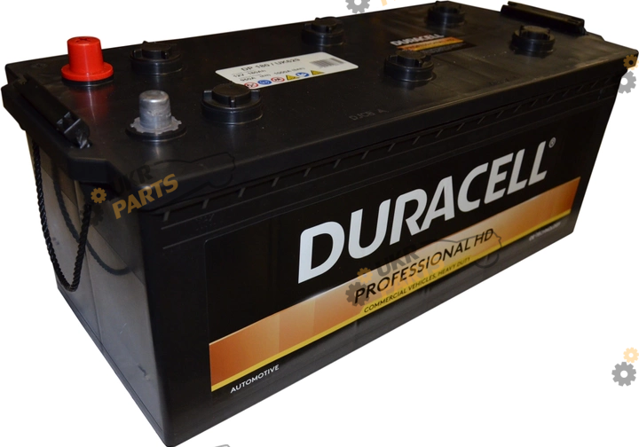 Грузовой аккумулятор Duracell Professional HD R+ EN 950A 180 Ач (DP180)