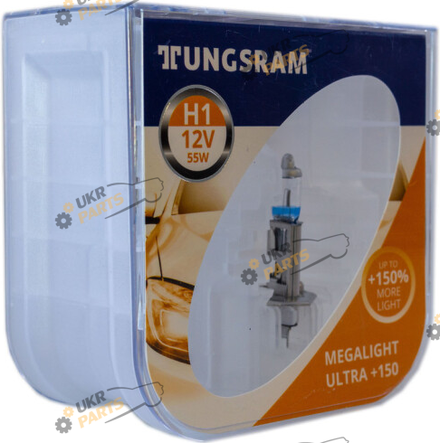 Галогеновая лампа GeneralElectric Megalight Ultra +150% H1 2 шт (TU 59010NXNU.2PL)